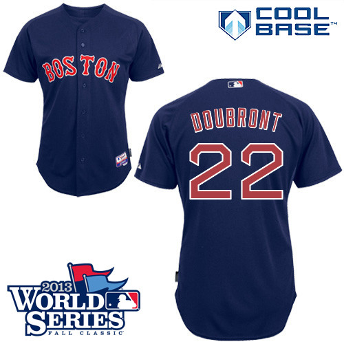 Felix Doubront #22 mlb Jersey-Boston Red Sox Women's Authentic Alternate Navy Cool Base Baseball Jersey